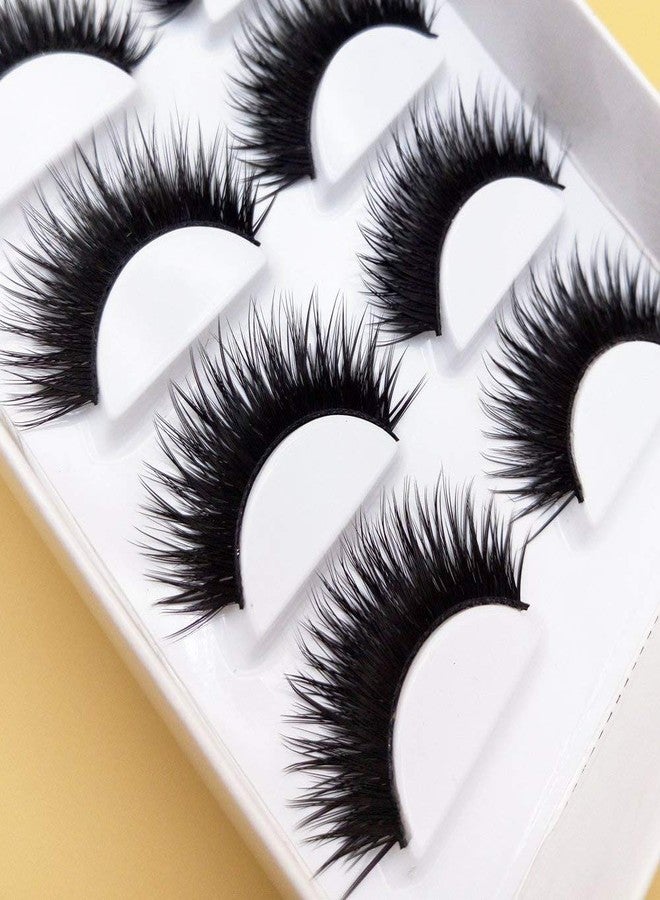 سوش رموش صناعية مستوردة من SoSh، علبة واحدة تحتوي على زوجين (إجمالي 6 أزواج)، رموش صناعية سوداء كثيفة، نصائح للمكياج، مكياج سموكي طبيعي، رموش صناعية طويلة، 6 أزواج من الرموش مع 2 غراء مجاني. - Image 5