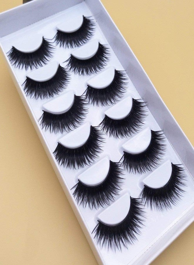 سوش رموش صناعية مستوردة من SoSh، علبة واحدة تحتوي على زوجين (إجمالي 6 أزواج)، رموش صناعية سوداء كثيفة، نصائح للمكياج، مكياج سموكي طبيعي، رموش صناعية طويلة، 6 أزواج من الرموش مع 2 غراء مجاني. - Image 3