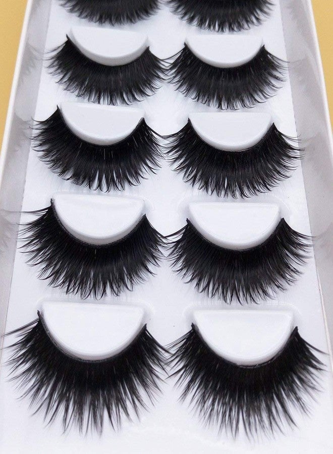 سوش رموش صناعية مستوردة من SoSh، علبة واحدة تحتوي على زوجين (إجمالي 6 أزواج)، رموش صناعية سوداء كثيفة، نصائح للمكياج، مكياج سموكي طبيعي، رموش صناعية طويلة، 6 أزواج من الرموش مع 2 غراء مجاني. - Image 2