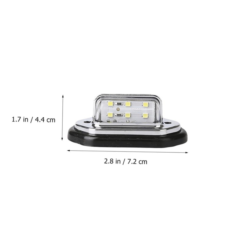 2 قطعة لمبات LED داخلية للسيارة، إضاءة جانبية للوحة الترخيص، مصابيح صندوق الأمتعة، أداء عالي من مادة ABS. - Image 3
