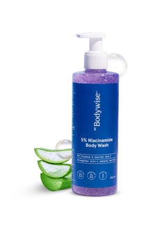 Be Bodywise Bodywise 5% Niacinamide Body Wash With Aloe Vera Extract ; For Intense Hydration Deep Cleansing & Glowing Skin ; Suitable For All Skin Types ; 250Ml  - Image 2
