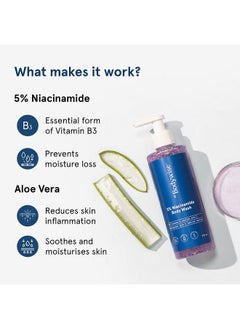 Be Bodywise Bodywise 5% Niacinamide Body Wash With Aloe Vera Extract ; For Intense Hydration Deep Cleansing & Glowing Skin ; Suitable For All Skin Types ; 250Ml  - Image 5