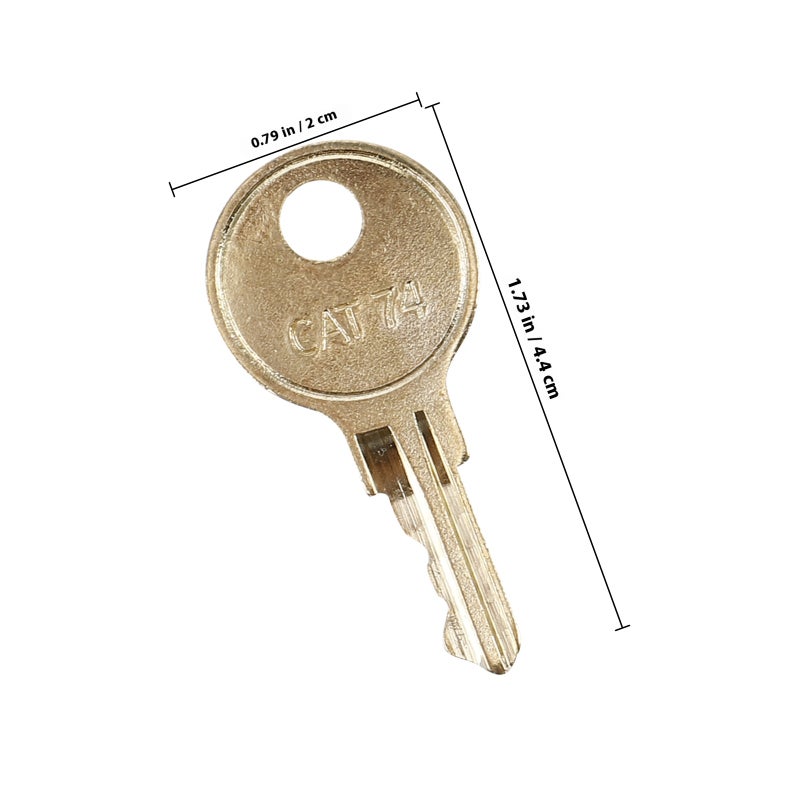 6PCS Paper Towel Dispenser Key Toilet Paper Dispenser Key Universal Replacement for Toilet Dispensers Compatible for GAMCO B 263 - Image 2