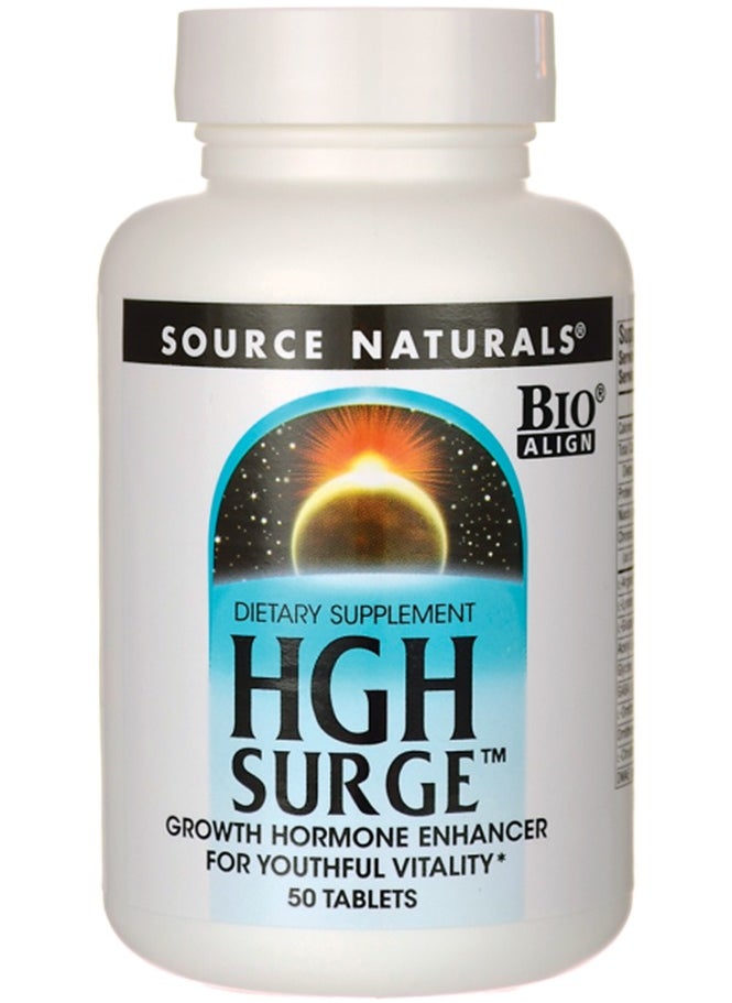 Source Naturals HGH Surge 50 Tablets Growth Hormone Enhancer  - Image 1