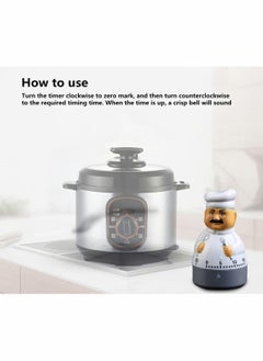 KASTWAVE Timers 55 Minutes Mechanical Timers Kitchen Cooking Timer Clock Loud Alarm Counters Manual Timer (Chef)  - Image 3