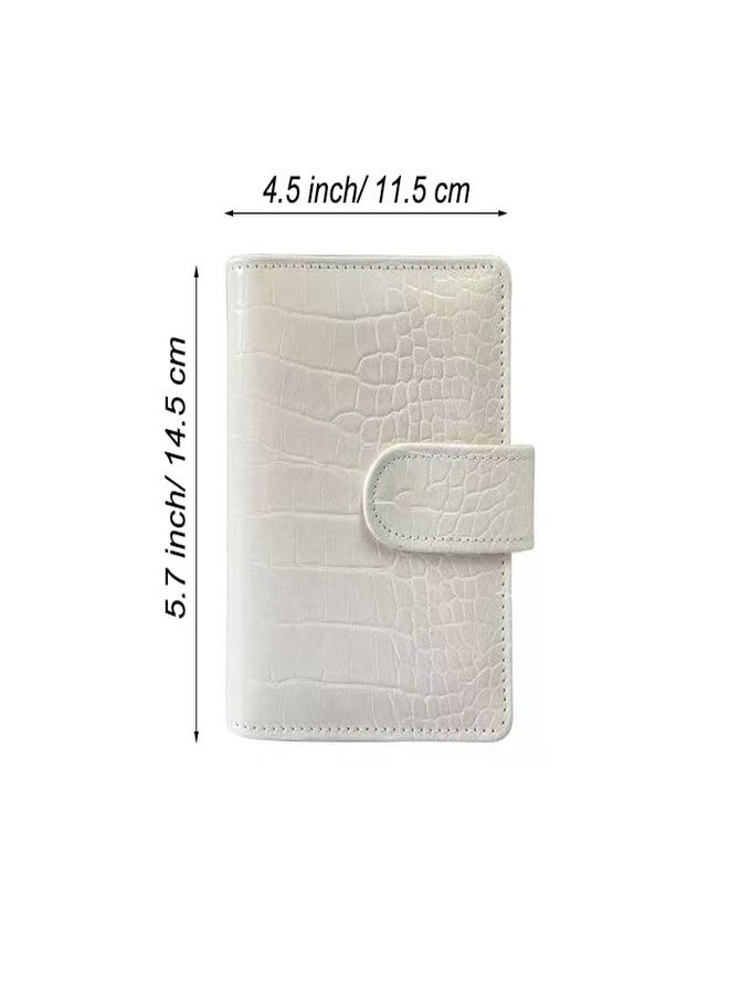 eleger A7 Crocodile Budget Binder Kit - Mini Money Organizer for Saving, Cash Stuffing Envelope System, Planner Binders with Pockets, Sheets and Stickers, Beige - Image 2