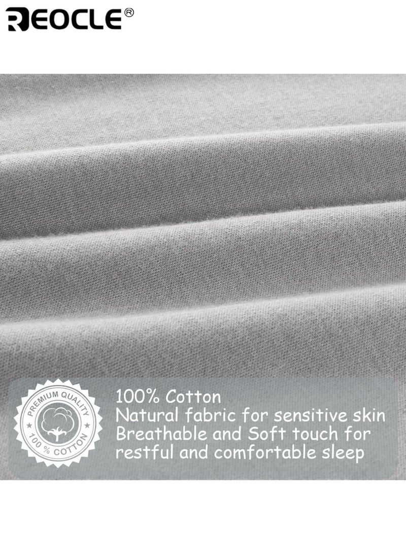 ريوكل كيس نوم للأطفال مع تصميم بسحاب ثنائي الاتجاه، بطانية قطنية قابلة للارتداء مع راحة خفيفة الوزن للأطفال حديثي الولادة من عمر 0 ​​إلى 6 أشهر - Image 3