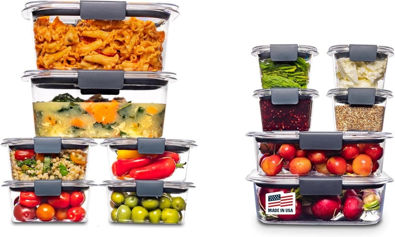 Rubbermaid Brilliance 24-Piece Airtight Food Storage Container Set - BPA Free - Image 1