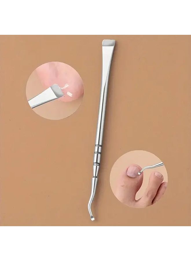 4 Pieces Pedicure Tool Set Shaver Nail Clipper Ingrown Toenails Extractor Home Salon Use - Image 5