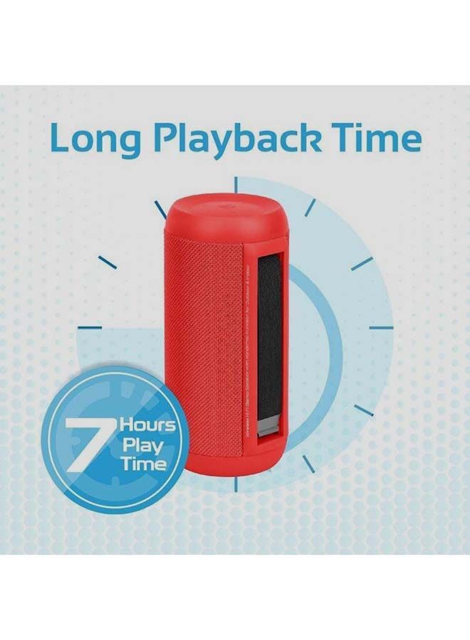 NIBEMINENT Silox Bluetooth Wireless Stereo Speaker With Handsfree Function Red - Image 2