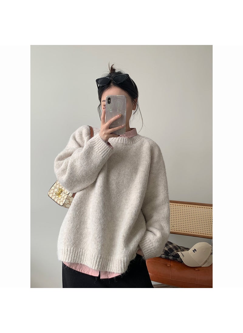 Generic Thick Knit Pullover Top brown fabric  - Image 4