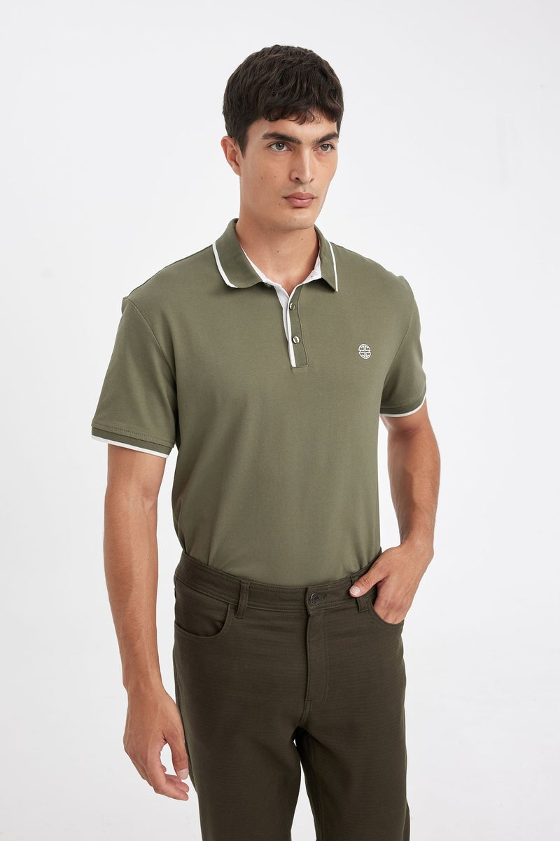 DeFacto Man New Regular Fit Pique Polo T-Shirt - Image 3