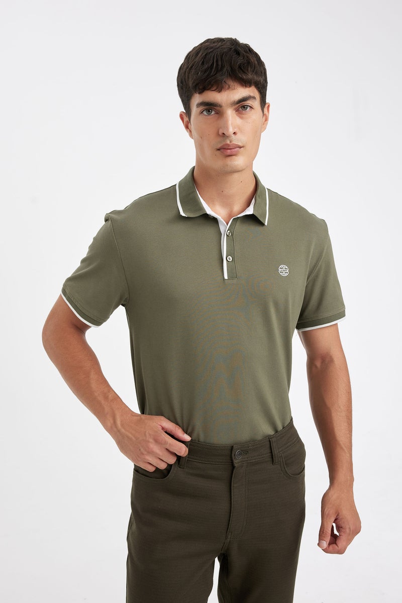 DeFacto Man New Regular Fit Pique Polo T-Shirt - Image 1