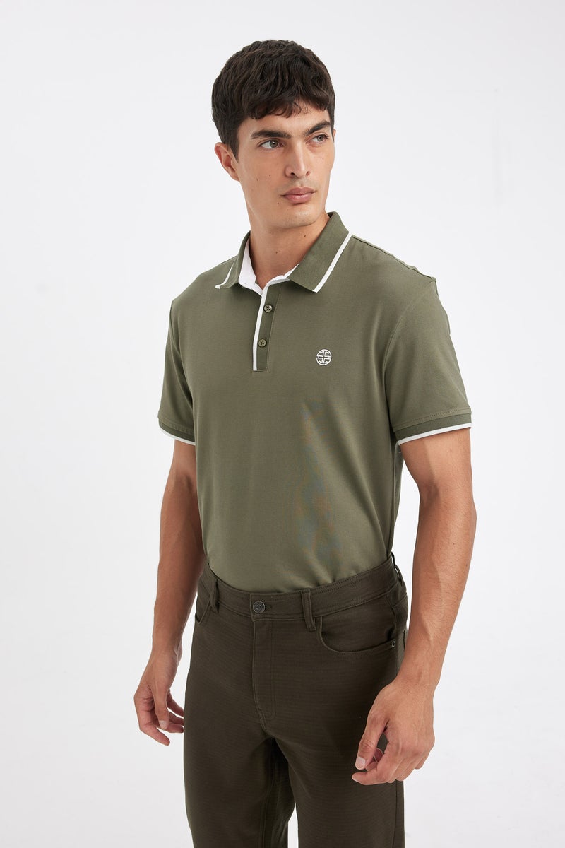 DeFacto Man New Regular Fit Pique Polo T-Shirt - Image 4