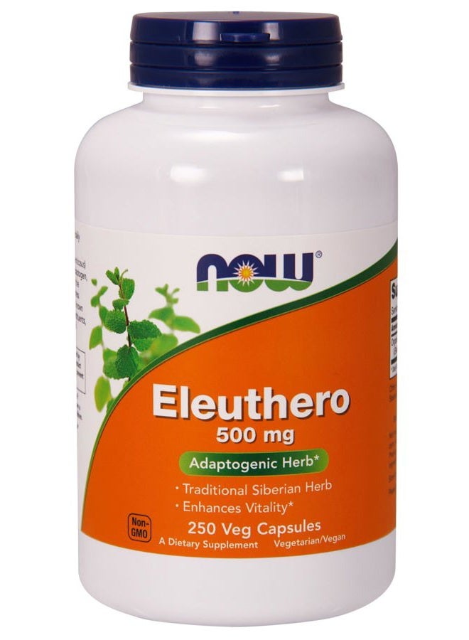 now Foods Eleuthero 250 Caps (500mg) - Image 1
