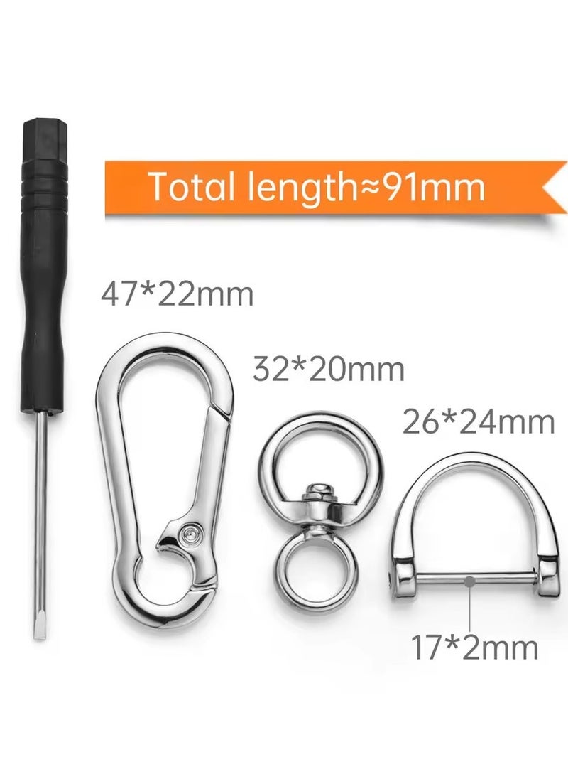 Goolsky - Creative Metal Car Keyring Keychain Men Key Chain Holder High Quality Horseshoe Buckle Hanging Key Ring Accessories K411 - Image 1