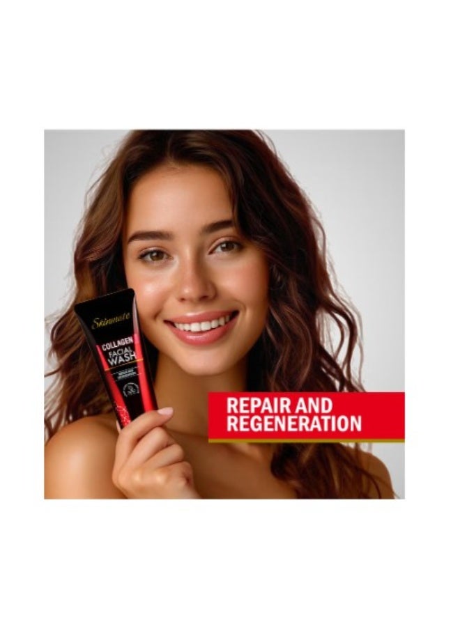 سكين ميت غسول الوجه بالكولاجين من سكينميت لإصلاح وتجديد البشرة - 100 مل - Image 2