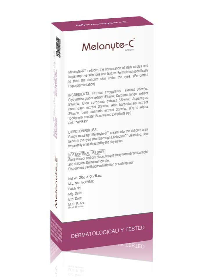 Vegetal Melanyte-C -Under Eye Dark Circle Cream- 20g. - Image 2