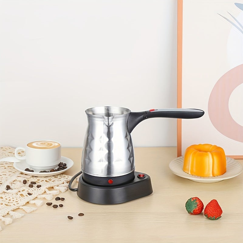 European Standard English Standard Mini Coffee Pot Metal Pot With Handle Portable Electric Turkish Coffee Pot Tea Pot - Image 4
