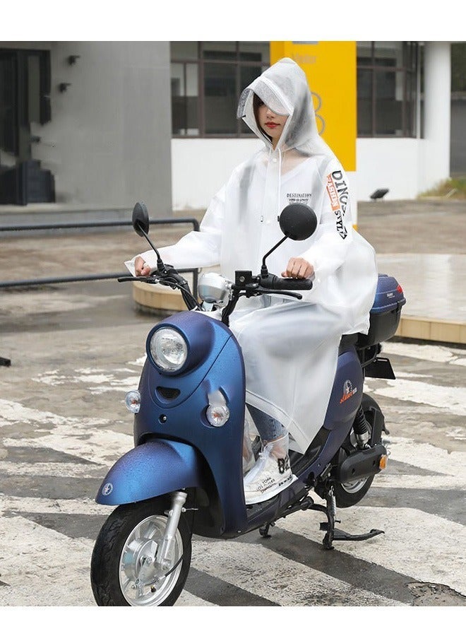 DUNISO Raincoat For Women Portable EVA Rain Coats With Bag Cover Reusable Rain Poncho with Hood and Sleeves For Cycling Travelling Fishing Hiking Camping - Image 3