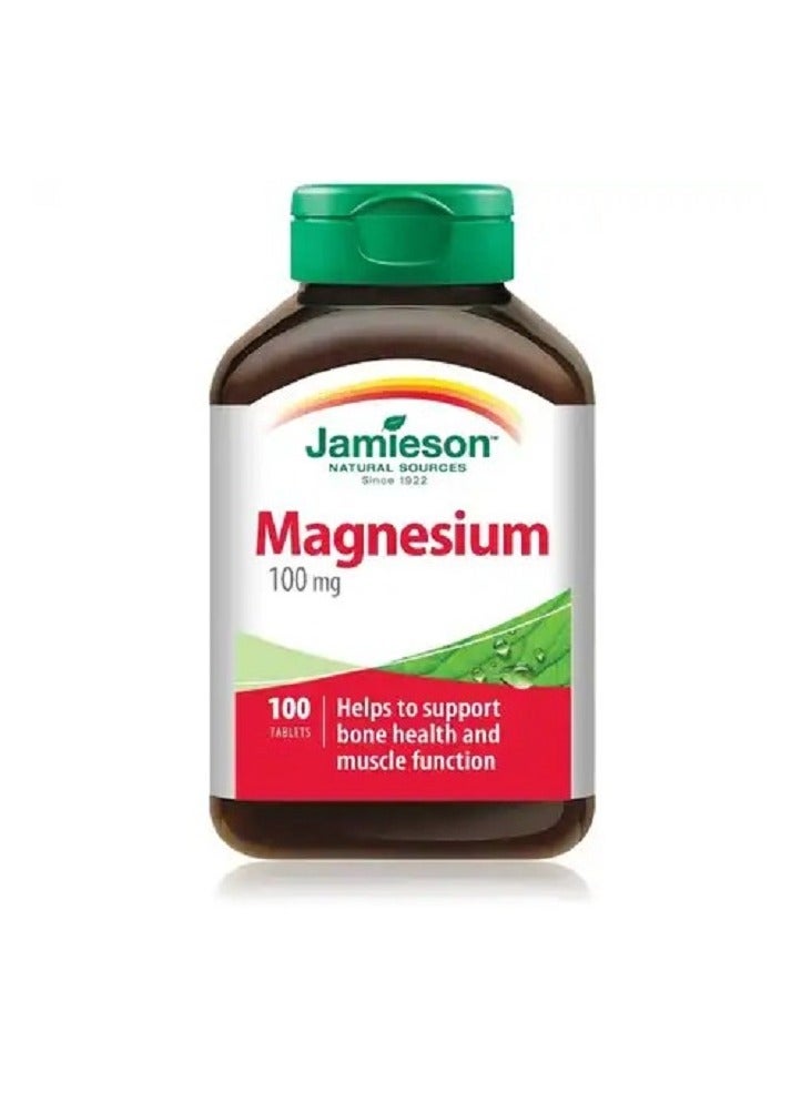 Jamieson Magnesium 100 mg - 100 tablets - Image 2