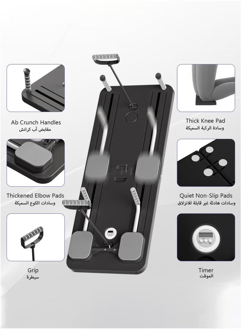 XiuWoo Pilates Board Pilates Reformer Set, Multi-Purpose Foldable Pilates Reformer Board for Home, 5 in 1 Pilates Sliding Board - Image 4