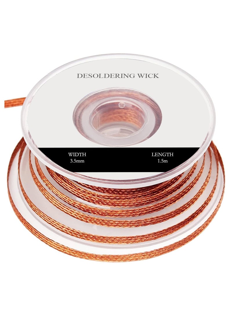 Rubik Desoldering Wick Width 3.5mm Length 1.5m, Solder Wick Braid Wire with Flux for Soldering - Image 1
