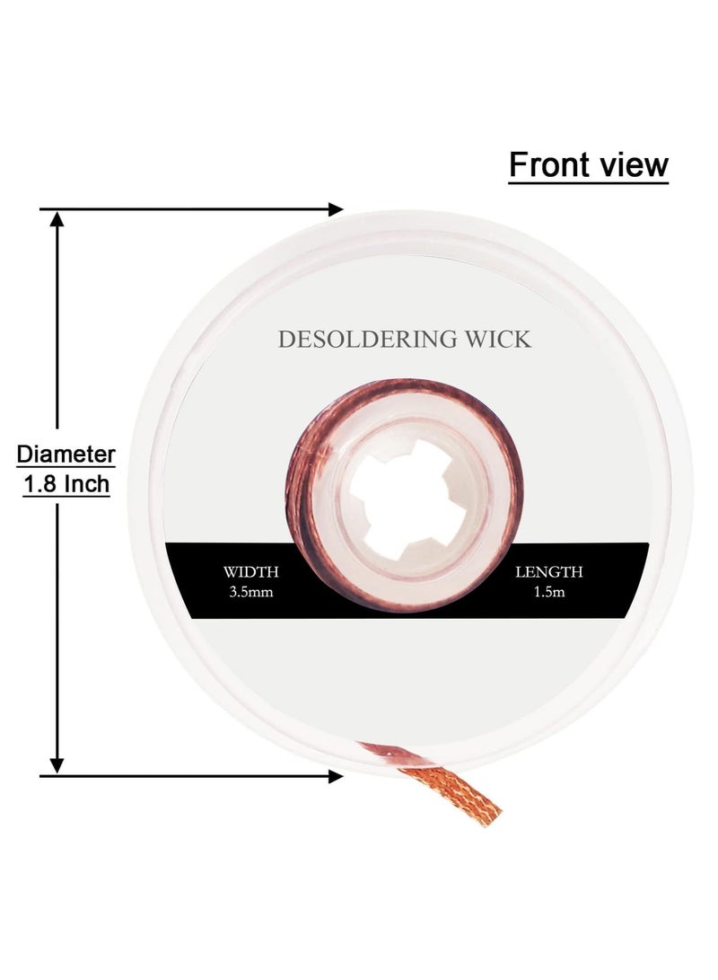 Rubik Desoldering Wick Width 3.5mm Length 1.5m, Solder Wick Braid Wire with Flux for Soldering - Image 2