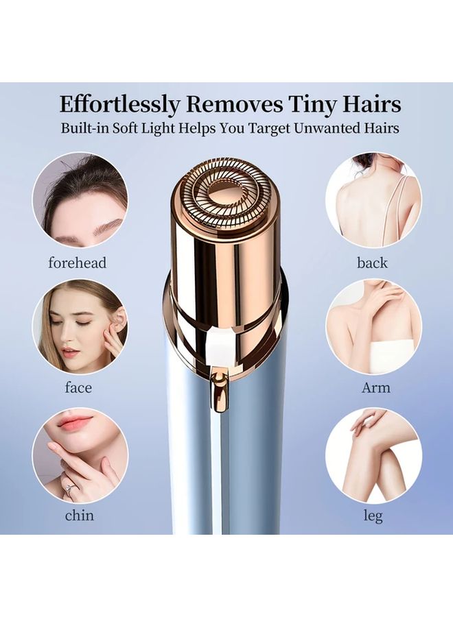 Mint Green Painless Hair Removal Device Portable Facial Body Epilator Lithium Battery - Image 3