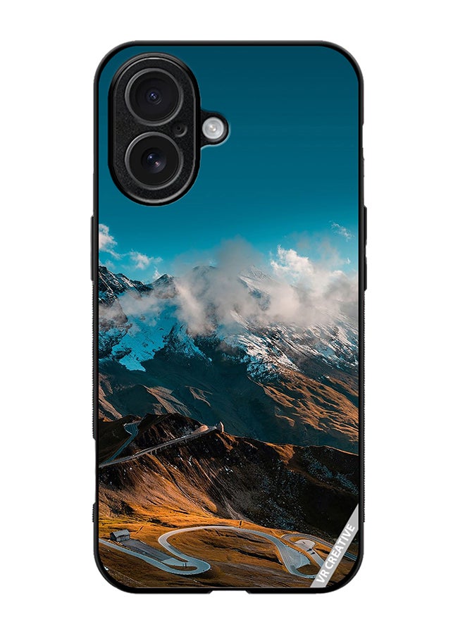 Protective Case Cover For Apple iPhone 17 Road And Mountains Design Multicolour