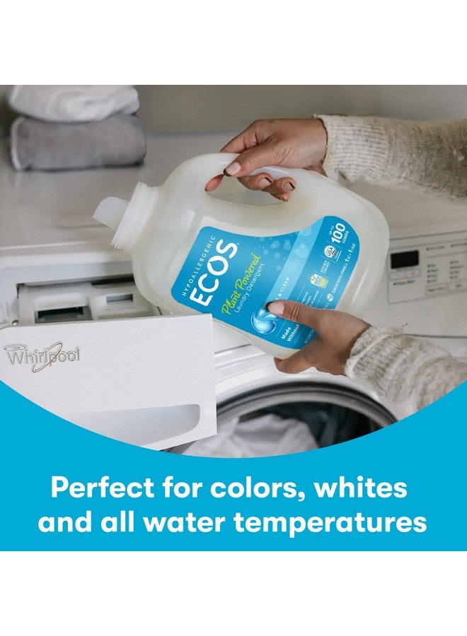 ECOS Laundry Detergent Liquid, 100 Loads - Dermatologist Tested Laundry Soap - Hypoallergenic, EPA Safer Choice Certified, Plant-Powered - Free & Clear, 50 Fl Oz (Pack of 2) - Image 3