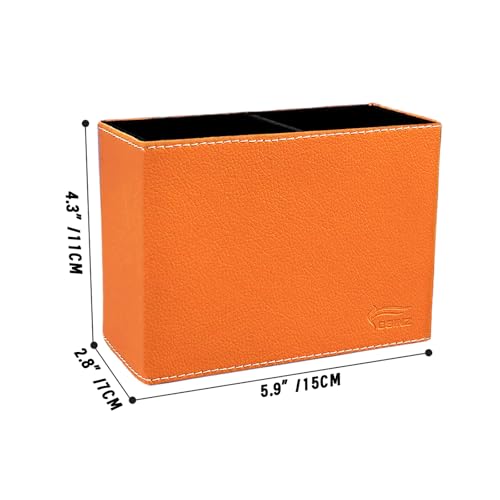 Fosinz Pen Pencil Holder Cup Container PU Leather Desk Organizer Stand Decor Brush Scissor Decoration Office Home School - Image 4