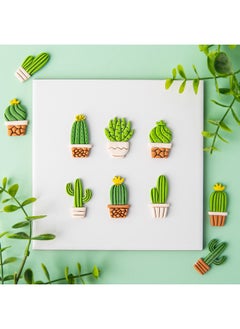 Generic Fresh Cactus Earrings Soft Pottery Mold Green Plant Jewelry Pendant Ear Hanging Clay Cutting Mold Hand Tool-Color:YT0055-Cactus C  - Image 3
