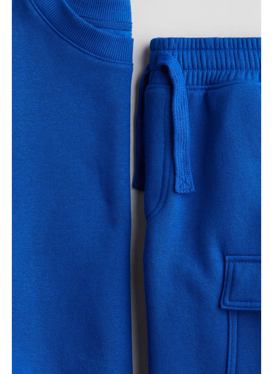 H&M 2-Piece Sweatshirt And Shorts Set