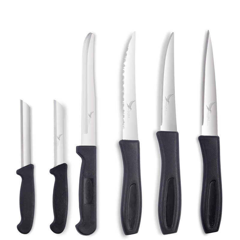 SNOKE Stainless Steel Kitchen Knife for Home Use Kitchen Knife Set6 Piece Silver - Image 1