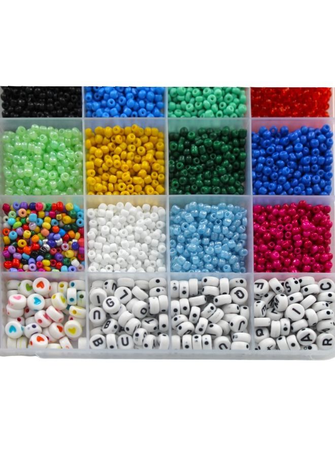 child toy Colourful Bracelet Beads And A-Z Alphabet Letter Art Starter DIY Bead Making Kit For Kids  - Image 3