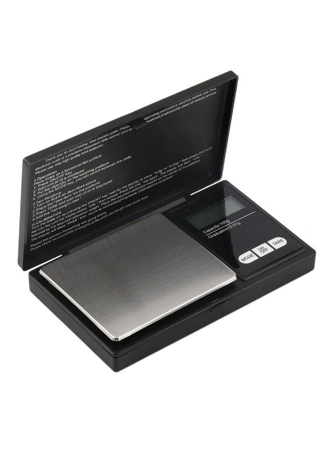 نيبمينينت ميزان لقياس وزن المجوهرات رقمي محمول أسود/فضي 12.8x1.8x7.6سنتيمتر - Image 3