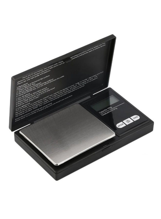 نيبمينينت ميزان لقياس وزن المجوهرات رقمي محمول أسود/فضي 12.8x1.8x7.6سنتيمتر - Image 2