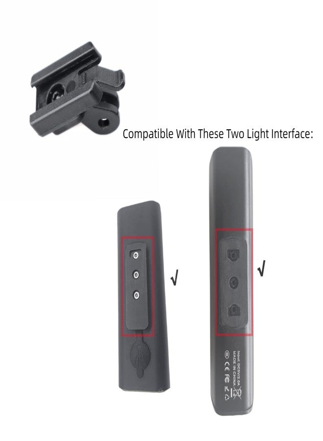 NELboNs Bike Light Adapter Mount Compatible with Rock BROS V9M-1000,Gaci Ron V9M-1000,V9C-400 IPX3,Flashlight Adapter Use for Bike GPS Computer - Image 3