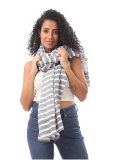 Small Woven Striped Wrap  -Grey *White - pzsku/Z71233679A2B646CE1498Z/45/_/1709461268/c5a6fc65-74eb-41a1-822d-75728673f9dc