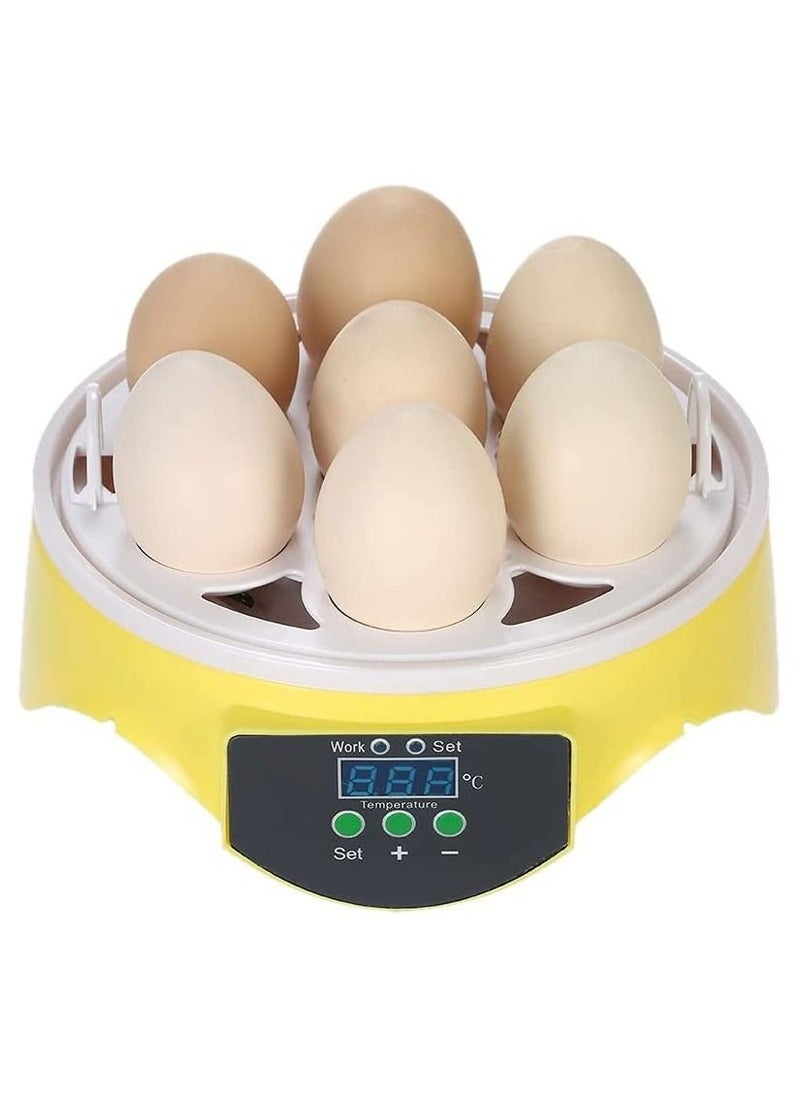 VITION - VITION 7 Eggs Mini Digital Egg Incubator Hatcher Transparent Eggs Hatching Machine Automatic Temperature Control for Chicken Duck Bird Eggs - Image 1