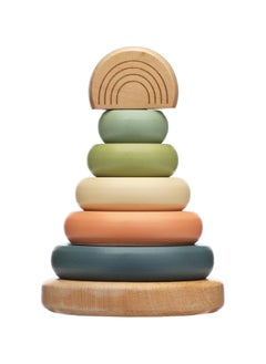 pearhead Wooden Stacking Toy, Tower  - Image 1