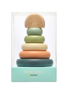 pearhead Wooden Stacking Toy, Tower  - Image 3