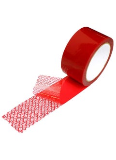 Tamper Evident Void Open Tape, 50mm Width x 50m Length, Security Seals Transfer Tape (Red)