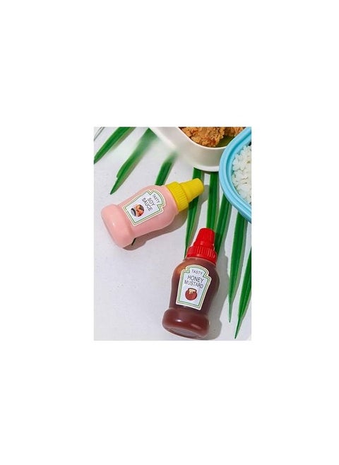 Set Of 2 Mini Portable 25ml Sauce Bottles