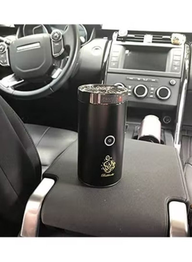 Bakhoor USB Type-C Rechargeable Electric Incense Burner Black for Car Home Decoration - Image 2