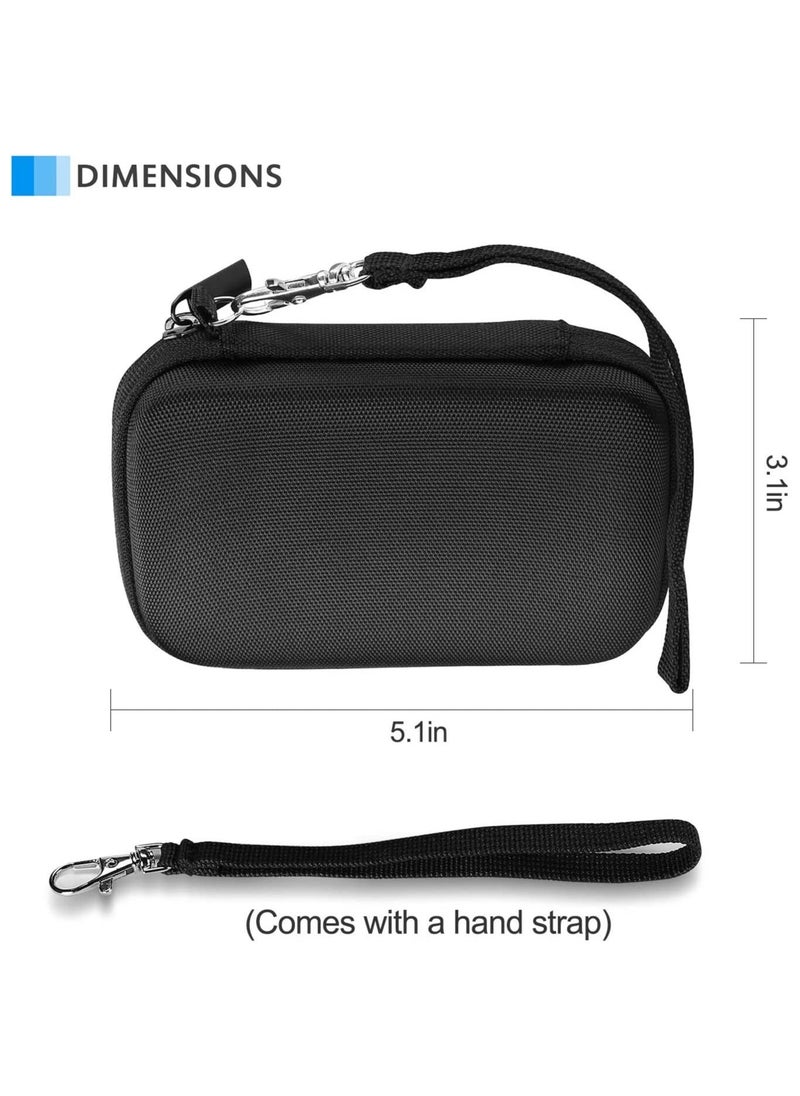 Procases - Hard Travel Case for SanDisk Extreme Portable SSD 250GB/ 500GB/ 1TB/ 2TB, SDSSDE60-500G-G25 Shockproof EVA Hard Shell Carrying Case Storage Bag -Black - Image 1