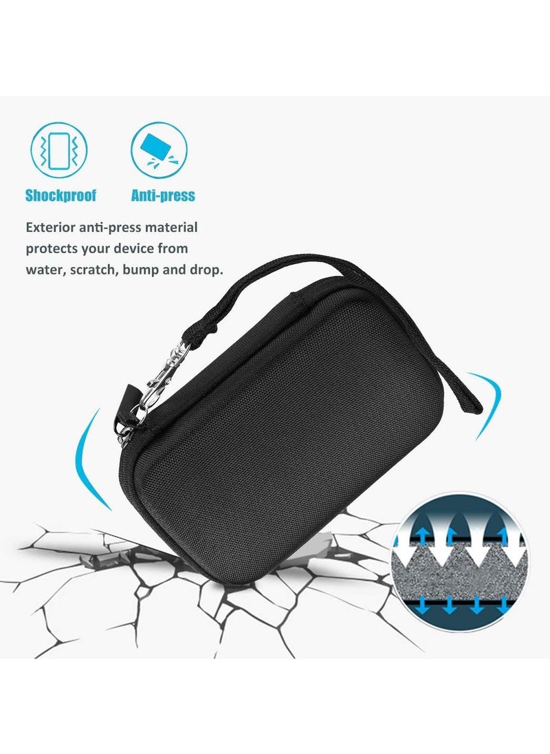 Procases - Hard Travel Case for SanDisk Extreme Portable SSD 250GB/ 500GB/ 1TB/ 2TB, SDSSDE60-500G-G25 Shockproof EVA Hard Shell Carrying Case Storage Bag -Black - Image 1