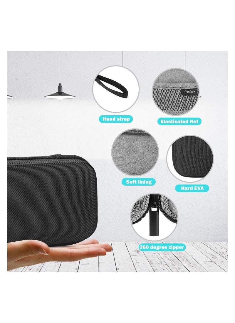 Procases - Hard Travel Case for SanDisk Extreme Portable SSD 250GB/ 500GB/ 1TB/ 2TB, SDSSDE60-500G-G25 Shockproof EVA Hard Shell Carrying Case Storage Bag -Black - Image 1