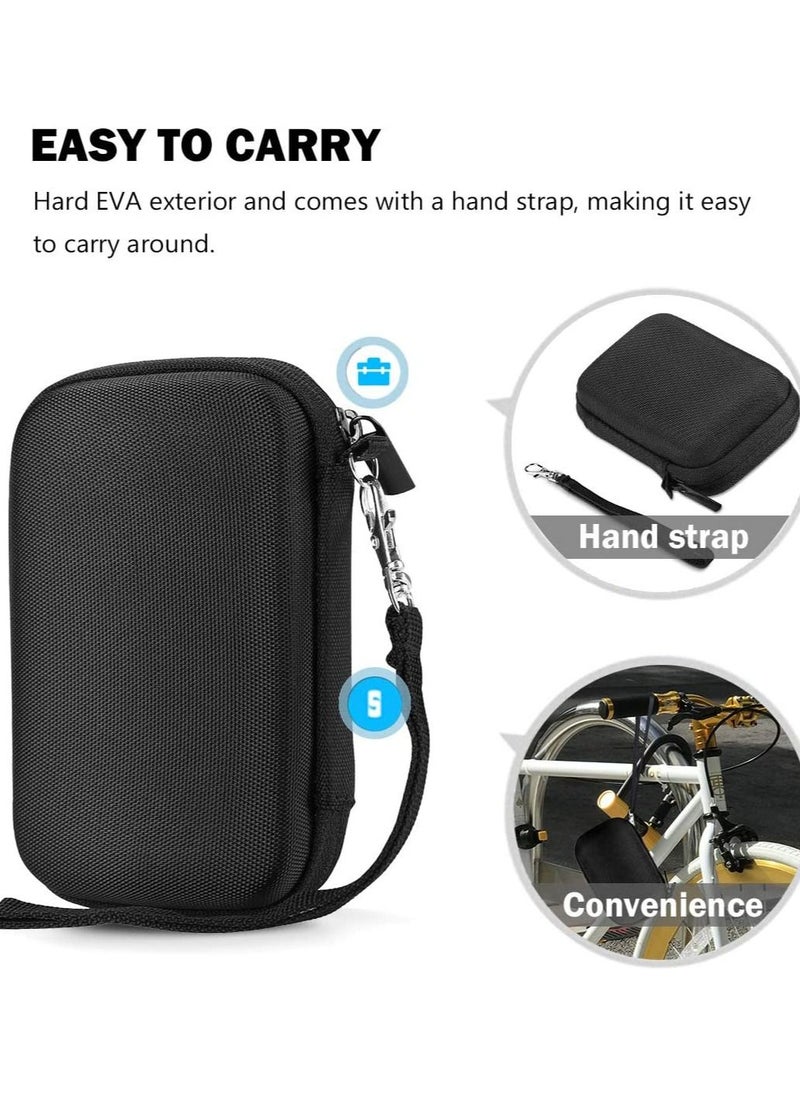 Procases - Hard Travel Case for SanDisk Extreme Portable SSD 250GB/ 500GB/ 1TB/ 2TB, SDSSDE60-500G-G25 Shockproof EVA Hard Shell Carrying Case Storage Bag -Black - Image 1